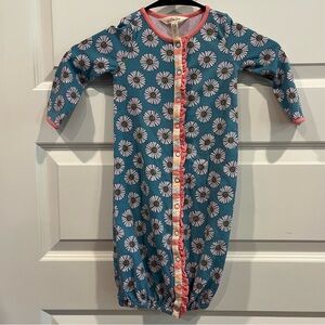 Matilda Jane Kids Pajamas - Teal and Pink Floral GUC